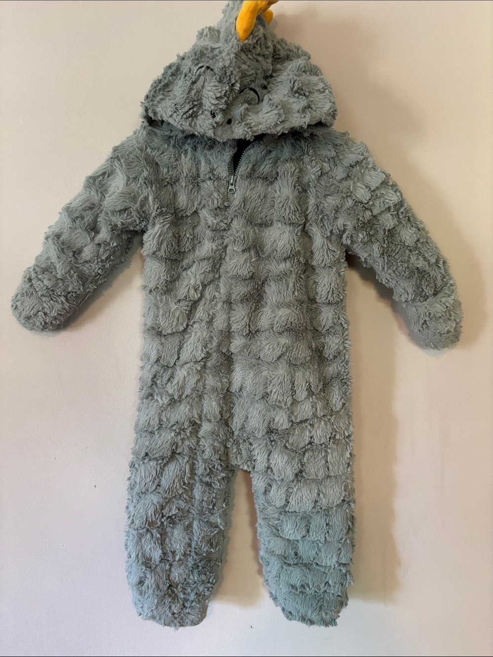 Koala Baby 12-18M Sage Green Faux Fur Dinosaur Hooded Bodysuit Bunting